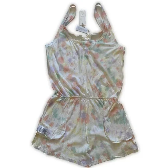 Z Supply Breezy Tie Dye Romper Organic Cotton NEW WITH TAGS Lounge - Picture 13 of 16
